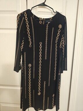 Tommy Hilfilger Dress, Zipper Back 3/4 Sleeve Size 8